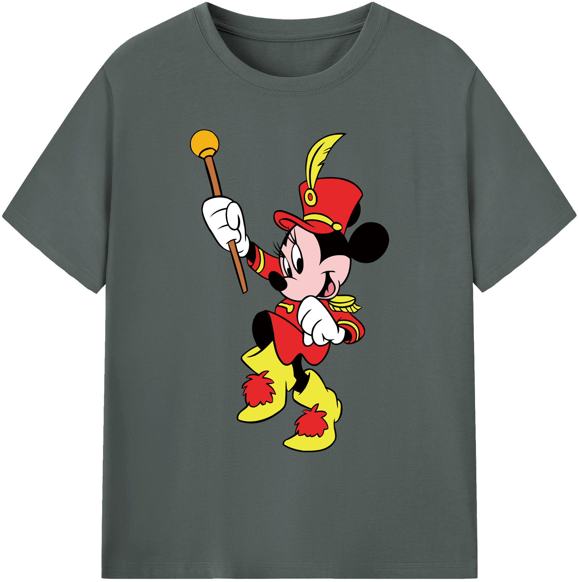 ミッキーマウス Mickey Mouse 綿100％ メンズ半袖Tシャツ｜肌触りやわらか＆通気性